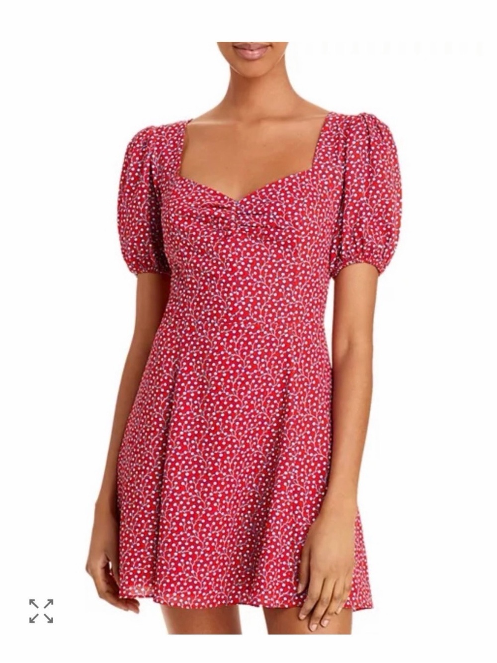 FRENCH CONNECTION Elao Floral Print Puff Sleeve Dress